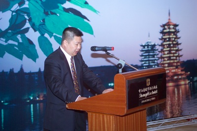 余道群總裁致辭熱忱歡迎桂林考察團